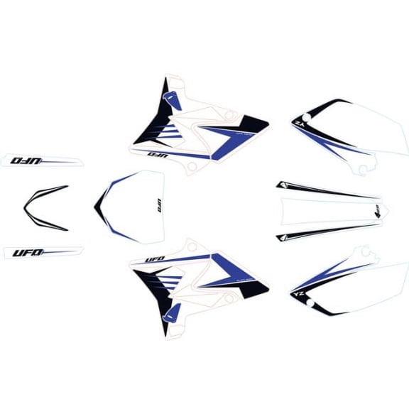 UFO Restyle White/Blue Graphics Kit (YAKIT312-046)