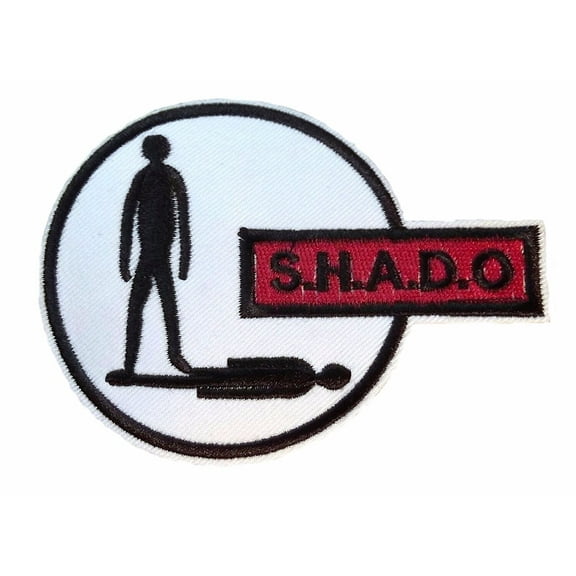 UFO S.H.A.D.O. Emblem Logo 4" Wide Embroidered Patch