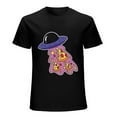 thumbnail image 1 of UFO Stealing Pizza Funny T-Shirt for Pizza Lovers, 1 of 5