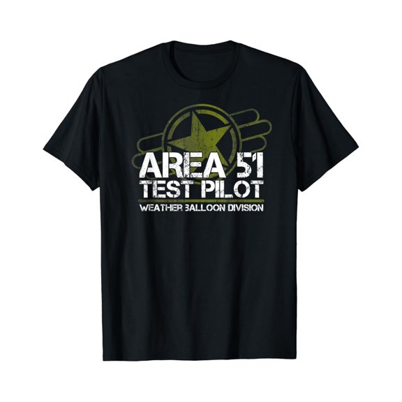 UFO Test Pilot Alien Roswell Weather Balloon T-shirt