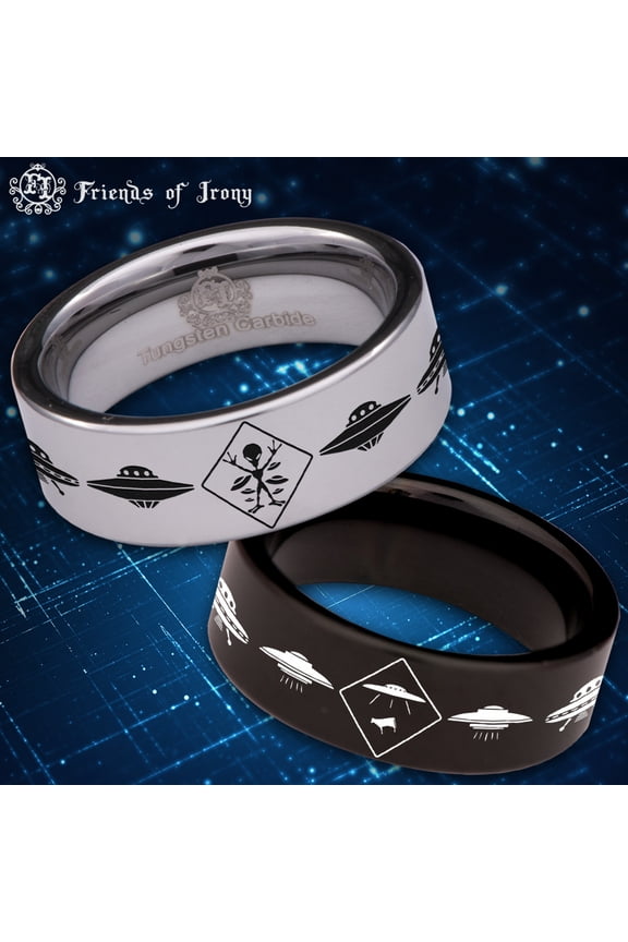 UFO Tungsten Carbide Ring
