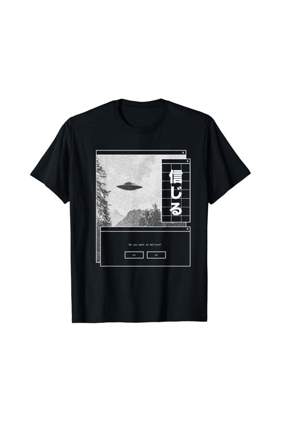 UFO Vaporwave Aesthetic | Japanese 80s Synthwave | Japan T-Shirt