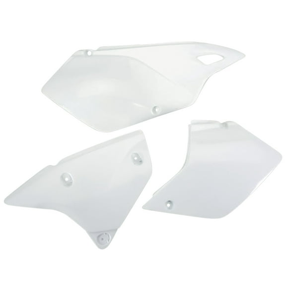 UFO White Plastic Rear Side Panels 2000-2023 Suzuki DRZ-400 (SU03979041)