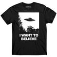 thumbnail image 1 of UFO t-shirt, I want to believe t-shirt, glow in the dark, Area 51 t-shirt, Alien, 1 of 4