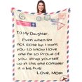 thumbnail image 1 of UFOORO Throw Blanket Gifts for Daughter, 55"X70" Valentines to My Daughter Blanket from Mom, Daughter Gifts from Mom on Christmas Mothers Valentines Day Birthday Throw Blanket Gift, 1 of 7