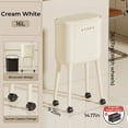 thumbnail image 1 of UFORU 16L Rolling Trash Can with 60 Trash Bags, No-Bend High-Leg Design,Lockable Wheels, Durable ABS & PP Construction for Kitchen and Living Room Storage, 1 of 10