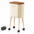 thumbnail image 1 of UFORU 16L Rolling Trash Can with 60 Bags, High-Leg No-Bend Design, Lockable Wheels, Durable ABS & PP Bin for Kitchen and Living Room, 1 of 6