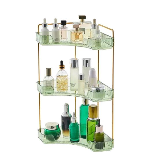 UFORU Large Capacity Acrylic Cosmetic Organizer, Multi-Layer Transparent Makeup Storage Box for Skincare, Perfume and Lipstick Holder, Vanity Organizer for Bathroom Countertop and Bedroom