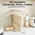 thumbnail image 1 of UFORU Narrow-Mouth Sealed Grain Storage Container, Large Capacity 22 lb Rice and Dry Food Dispenser, BPA-Free Food-Grade Storage Box for Rice, Beans,Moisture-Resistant Kitchen Organizer, 1 of 10