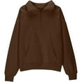 thumbnail image 1 of UFOUND Child Girls Half Zip Sweatshirt Quarter Zip Pullover Sweatshirts With Pocket Hoodie Sweater Fall Clothes For Teen Girls Trendy Toddler Dailywear, 1 of 4