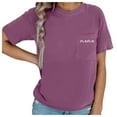 thumbnail image 1 of UFOUND Comfort Breastfeeding T-Shirts For Women Mama Zipper Nursing Tops Maternity Distressed Pregnancy Tee With Pocket, 1 of 4