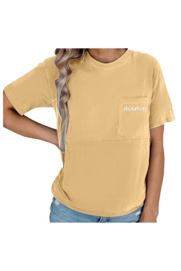 Comfort Breastfeeding Shirts For Women Mama Zipper Nursing Tops Distressed Pregnancy Clothes With Pocket Toddler Lovely Dailywear