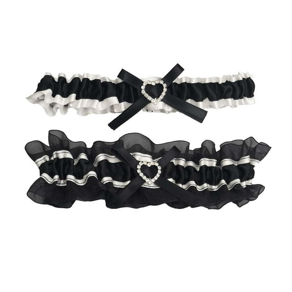 UFOUND Elegant Bridal Thigh High Garters For Wedding Accessories Lace Leg Bands For Wedding Dresses And New Brides Winter