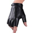 thumbnail image 1 of UFOUND Fingerless Driving Gloves PU Leather Outdoor Sport Cute Party Half Finger Glove For Men Women Winter, 1 of 7
