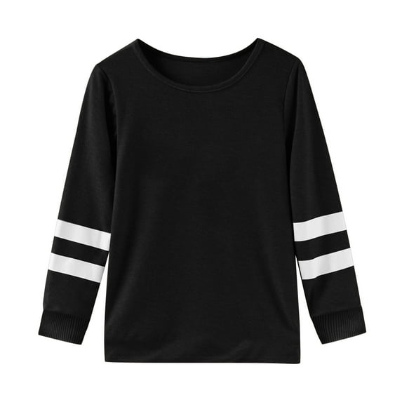 UFOUND Girls Long Sleeve T-Shirt Cuffs Children Crew Neck Tops T Shirt Tee Toddler Trendy Dailywear