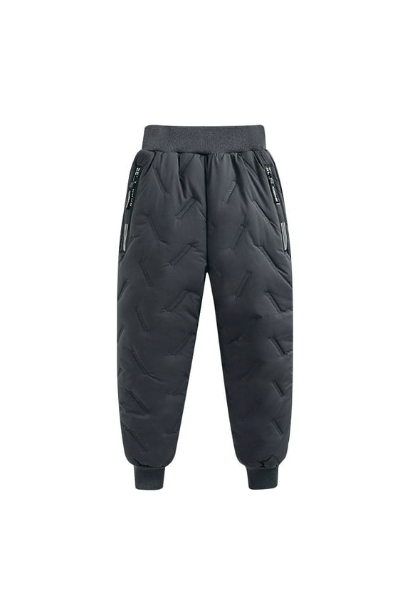 Girs Snow Pants Winter Lined Hiking Pants Drawstring Joggers Toddler Classic