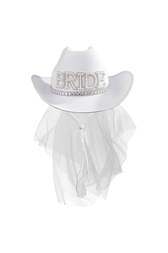 Hats Bride Western Cowboy Hat For Girls Or Women For Party Wedding And Birthday Winter