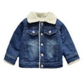 thumbnail image 1 of UFOUND Kids Jeans Jacket Outerwear Toddler Infants Baby Coats Cute, 1 of 3