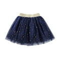 thumbnail image 1 of UFOUND Kids Tulle Tutu Skirt With Glitter Print Star Princess Party Skirt For Girls 1 10 Years Toddler Relaxed Fit, 1 of 3