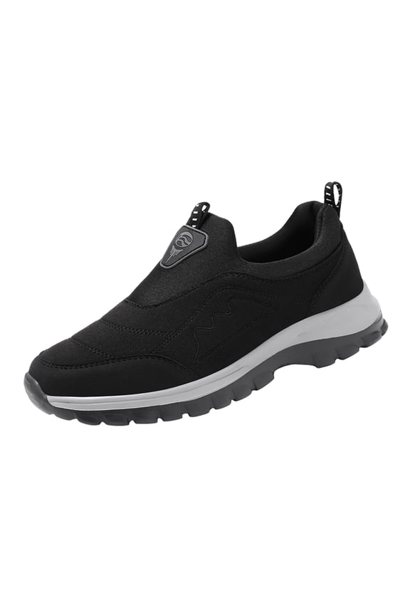 Men Autumn Winter Warm Elderly Non- On Walking Shoes Fashion Lightweight Casual Shoes