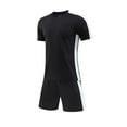 thumbnail image 1 of UFOUND Men Sportswear Set Short Sleeve T-Shirt With Shorts Outfits Athletic Summer Tracksuit For Fitness Football Sports Training Activities Basketball Competition Clothes, 1 of 5