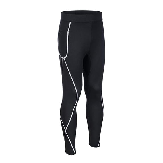 UFOUND Men's Neoprene Sauna Pants For Compression Long Leggings Comfort Trousers Streetwear