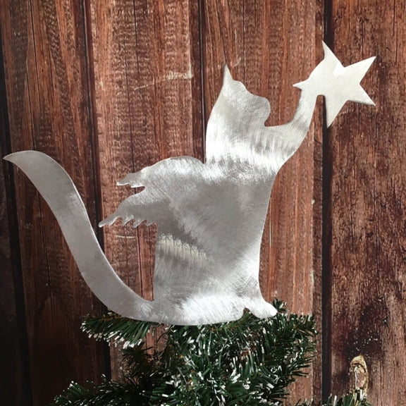 UFOUND Pet Christmas Tree Topper Decoration Christmas Tree Topper With Star Hallowmas Decal
