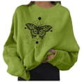 thumbnail image 1 of UFOUND Sweatshirt Women Long Sleeve Round Neck Print Pullover Casual Loose Fit Winter Tops Relaxed Fit Dailywear, 1 of 3