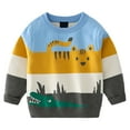 thumbnail image 1 of UFOUND Toddler Baby Boy Knit Sweater Pullover Cotton Cartoon Knitwear Trendy Toddler Dailywear, 1 of 6