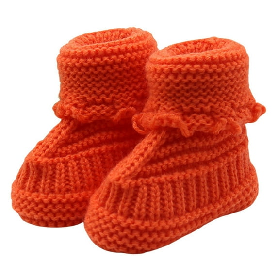 UFOUND Toddler Baby Knitting Lace Crochet Shoes Buckle Shoes Infants Everyday Footwear