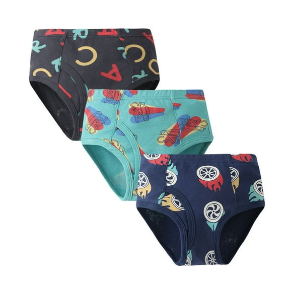 UFOUND Toddler Boys Briefs Cartoon Dinosaur Underwear Panties For Kids 3PC Cozy Child Undies