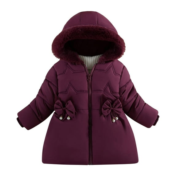 UFOUND Toddler Children Winter Padded Jacket Thickened Fashion Down Jacket Soft Dailywear