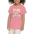 thumbnail image 1 of UFOUND Toddler Girls Tee Summer Coconut Tree Sunset Beach Top Hawaii Vacation Short Sleeve Tropical Shirts For Girl Child Clothes Leisure Dailywear, 1 of 4