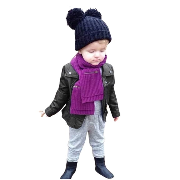 UFOUND Toddler Outwear Baby Coat Clothes Winter Girls Kids Autumn Leather Turn Down Jacket Short Girls Coat Jacket Breathable