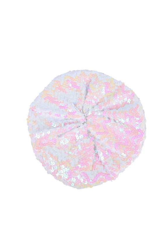 Women Fashion Sparkling Sequins Beret Colorful Cap Nightclub Dress Hat Winter