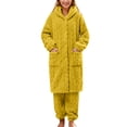 thumbnail image 1 of UFOUND Women Fuzzy Pajama Set Warm Fluffy Long Sleeve Sleepwear Plush Loungewear Thermal Nightwear With Pockets Homewear Comfort, 1 of 6