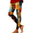thumbnail image 1 of UFOUND Women Geometry Boho Print Tights Leggings Yoga Sport High Waist Tummy Control Comfy Workout Trousers, 1 of 5