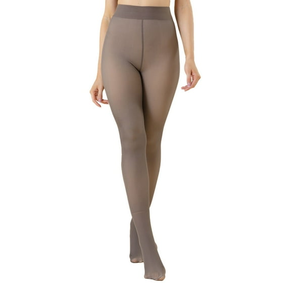 UFOUND Women Oversized Leggings Warm Bare Legs With Fleece Thickened Skinny Pantyhose Comfort Tights