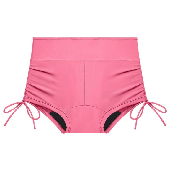 UFOUND Women Pants For Swimming Black Menstrual Bottoms Women's Sporty Swim Underwear Leakproof Swimwear For Women Teens Girls Soft Summer Hawaii Beachwear