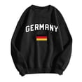 thumbnail image 1 of UFOUND Women's Fashionable German Letter Printed Round Neck Long Sleeve Casual Sports Sweatshirt Pullover Winter Classic Dailywear, 1 of 5