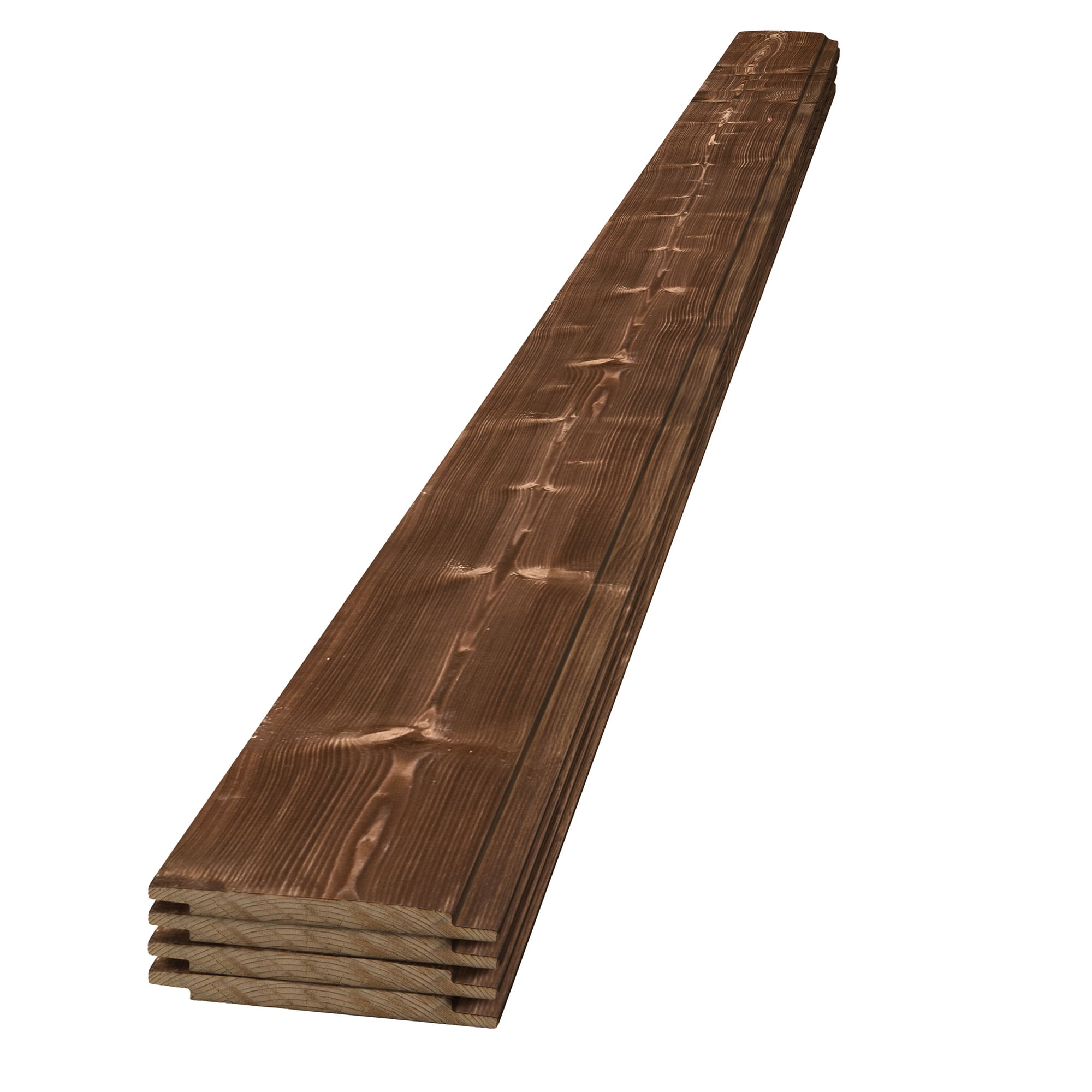 UFPEdge Charred Wood Shiplap Boards, 1 in. x 6 in. x 6 ft. 4Pack