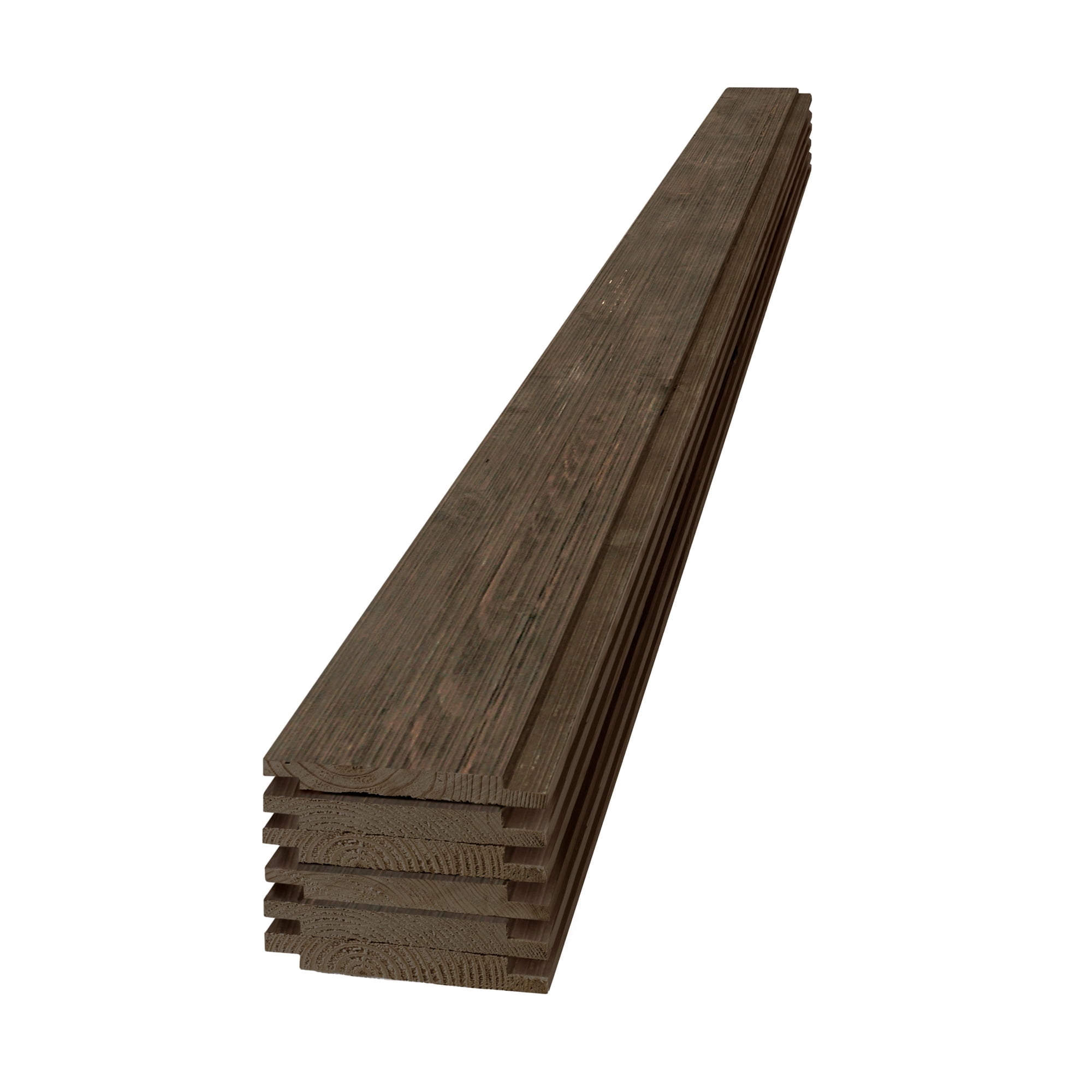 UFPEdge Rustic Shiplap Boards, 6Pack, Dark Brown, 1 in. x 6 in. x 6