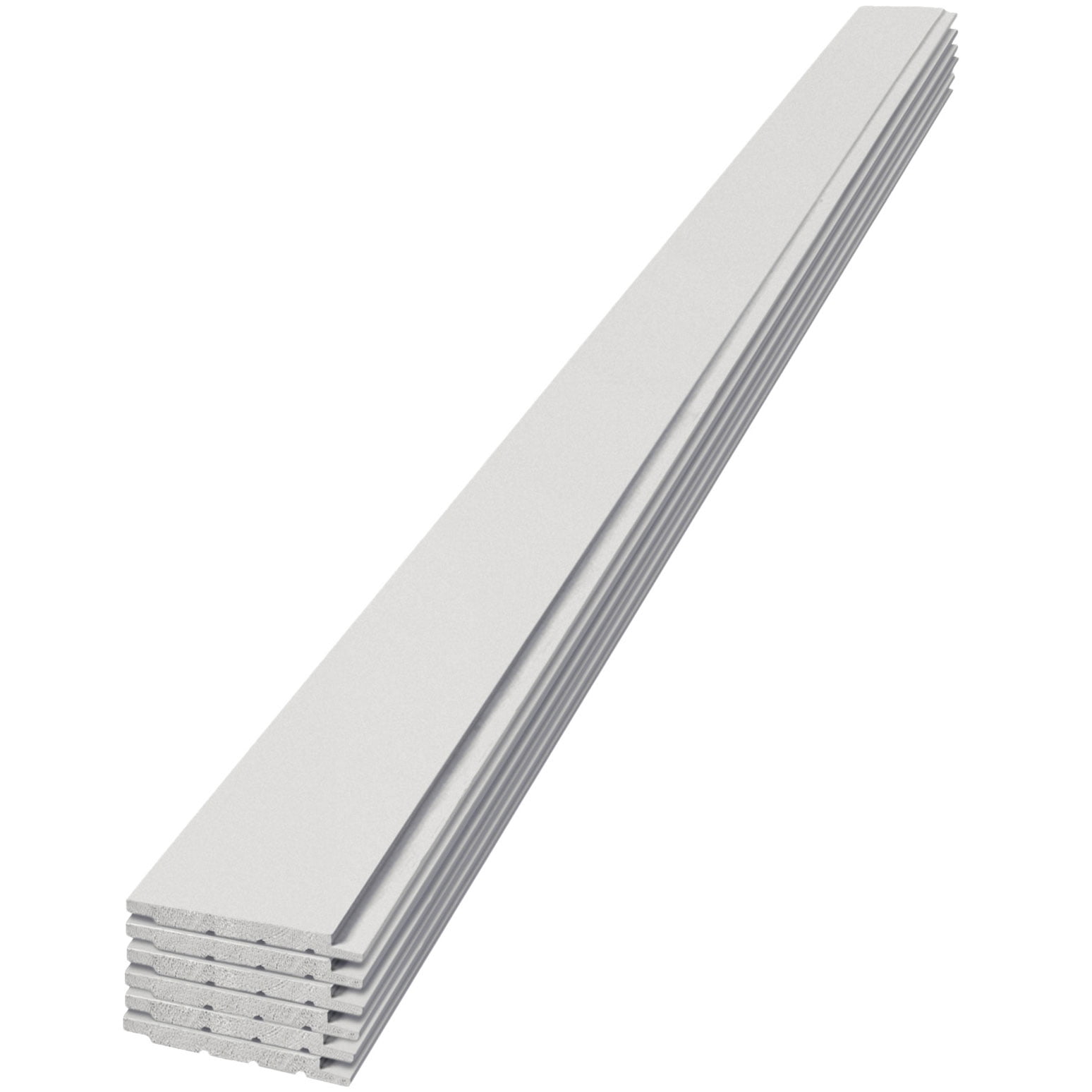 UFP-Edge Timeless 1 in. x 6 in. x 6 ft. Primed White Smooth Nickel Gap Shiplap (6-pack)