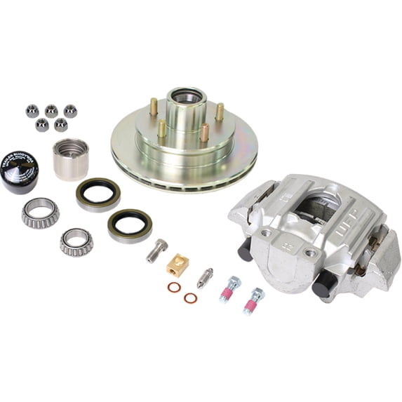 UFP K71-078-05 Zinc+ Hub, Ventilated Rotor And Aluminum Caliper Kit - 3750# Rating