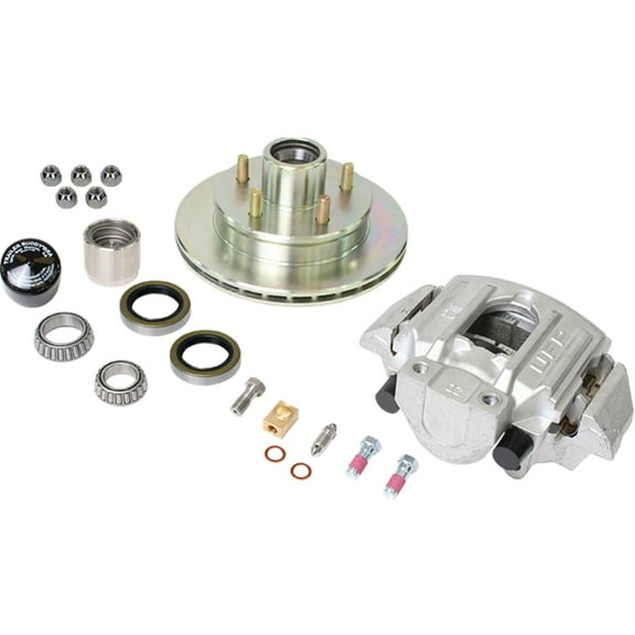 UFP K71-078-05 Zinc+ Hub, Ventilated Rotor And Aluminum Caliper Kit - 3750# Rating