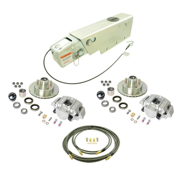 UFP K71-113-00 Complete 5 on 4.5 Bolt Pattern Alum Caliper A-60 3750# Rating Zinc+ Rotor Disc Brake Kit