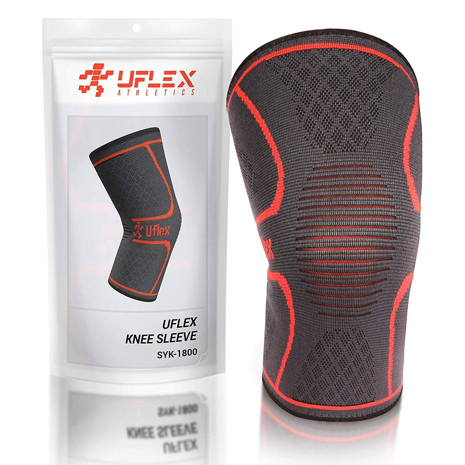 UFlex Athletics Knee Compression Sleeve Support for Joint