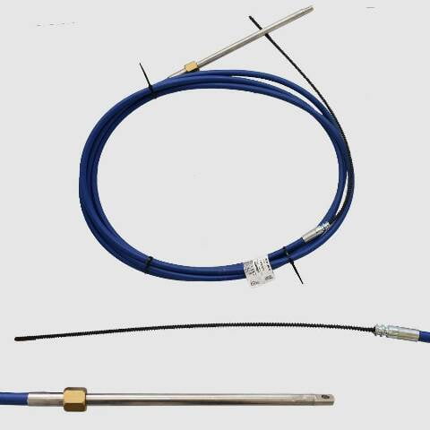UFlex Boat M90 Mach Rotary Steering Cable M90X21 | 21 Foot Blue