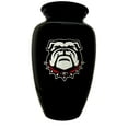 thumbnail image 1 of UGA Black Bulldog Adult Urn, 1 of 1