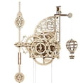 thumbnail image 1 of UGEARS Aero Clock 3D Wooden Puzzles for Adults and Kids - Laser-Cut 3D Puzzle Clock to Build - Elegant Outlook DIY Wooden Puzzle Mechanical Clock Kit - Wall Clock with Pendulum Wood Model Kit, 1 of 8